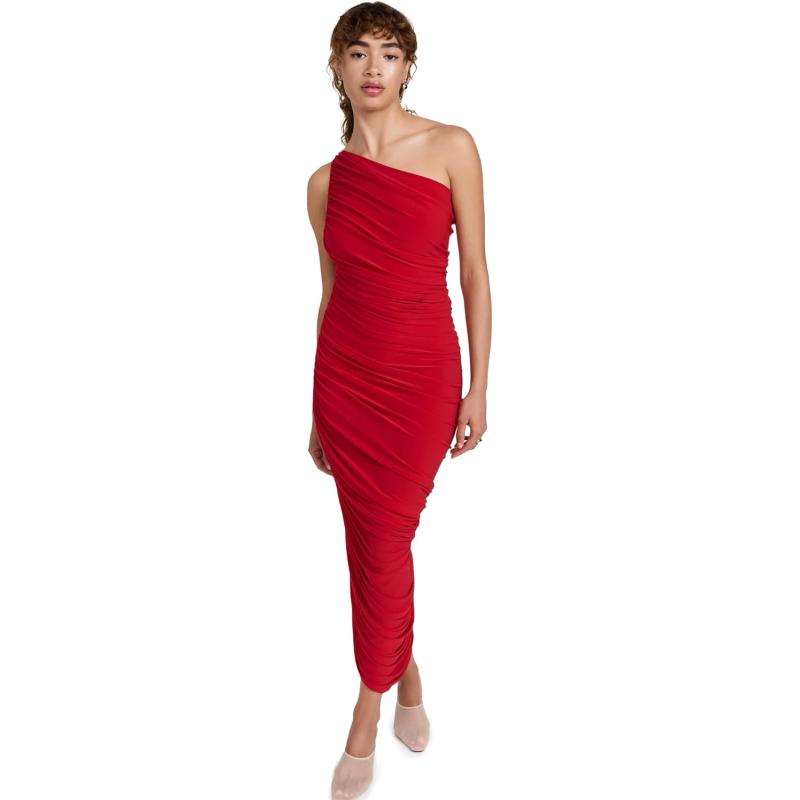 Norma Kamali Women’s Diana Gown(Tiger Red) - NORMAKAMALI